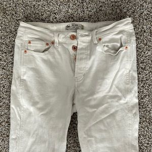 Free People white jeans